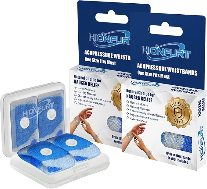 Motion Sickness Bands Anti Nausea Wristband by HIONFURT