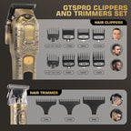 Professional Hair Clippers for Men Set, Electric Haircut Kit Mens Cordless Hair Clipper for Barbers