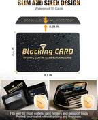 RFID Blocking Card 10 pack, One Card Protects Entire Wallet, RFID/NFC - Image 6