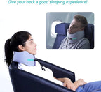 Travel Neck Pillow for Airplane, Neck Chin Support, Memory Foam, Machine - Image 8