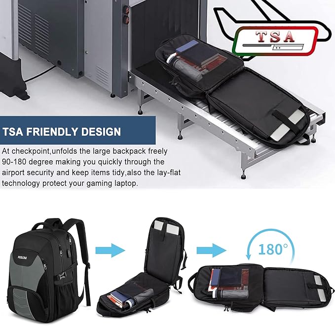 PUSLOM Extra Large Travel Laptop Backpack - Image 5