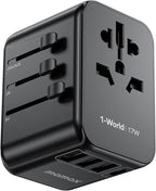 MOMAX European Travel Plug Adapter, Worldwide All in One Travel Adapter by MOMAX