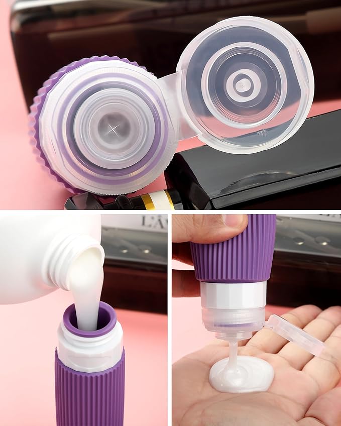 Travel Bottles for Toiletries 8 Pack, Tsa Approved Travel Size Toiletries 3 oz - Image 2