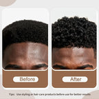 3 Pack Silicone Curling Hair Brush & Metal Afro Pick Hair Comb Set – Durable Washable Curl Sponge for Black Men, Natural Hair, Dreadlocks, Coils & 4C Afro HairStyling Tool