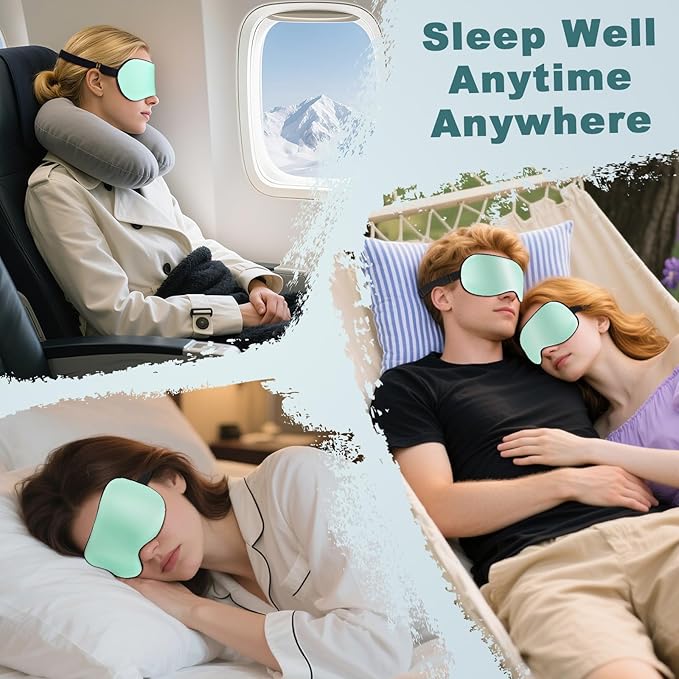 Sleep Mask, Real Natural Pure Silk Eye Masks - Image 7