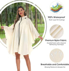 PTEROMY Hooded Rain Poncho for Adult - Image 4