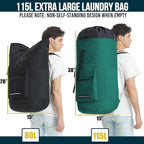 Laundry Backpack with Shoulder Straps，Laundry Bag Extra Large 115L，Laundry - Image 2