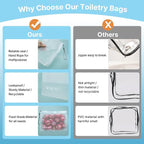 TSA Approved Toiletry Bags 6 Pack - Image 4