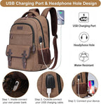 Mactso Canvas Travel Laptop Backpack - Image 2
