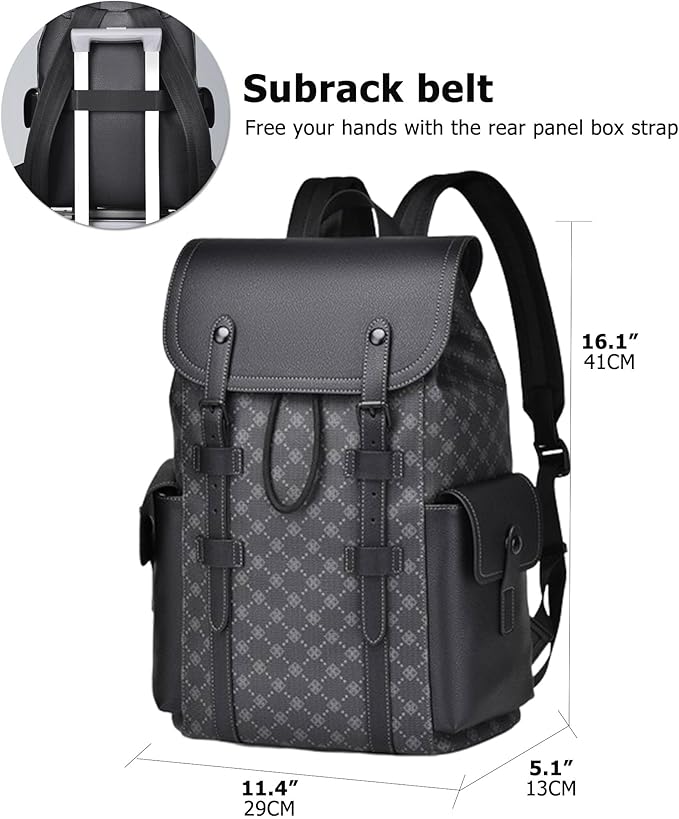KingTo Laptop Backpack for Men Luxury Anti-Theft Travel Backpack Casual - Image 2