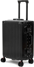26 Inch Checked Luggage with Spinner Wheels, No Zipper Aluminum Frame Hard by VentureVault