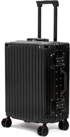26 Inch Checked Luggage with Spinner Wheels, No Zipper Aluminum Frame Hard by VentureVault