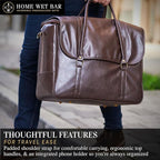 Graham Whiskey Bottle Carrier and Weekender Travel Bag | Customizable - Image 6