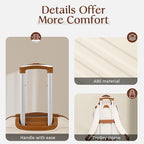 Coolife Luggage Sets Suitcase Set 3 Piece Luggage Set Carry On Hardside Luggage - Image 5