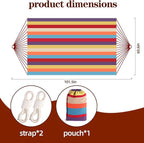 Camping Hammocks for Backyard Hanging Sturdy Garden Comfortable Fabric Hammock - Image 2