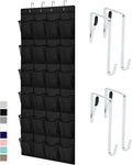 GORILLA GRIP Over the Door Shoe Organizer, 24 Large Breathable Mesh Pockets by GorillaGrip
