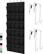 GORILLA GRIP Over the Door Shoe Organizer, 24 Large Breathable Mesh Pockets by GorillaGrip