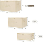 ANMINY 2PCS Storage Bins with Zipper Lids 36 Qt Lidded Fabric Storage Boxes - Image 5