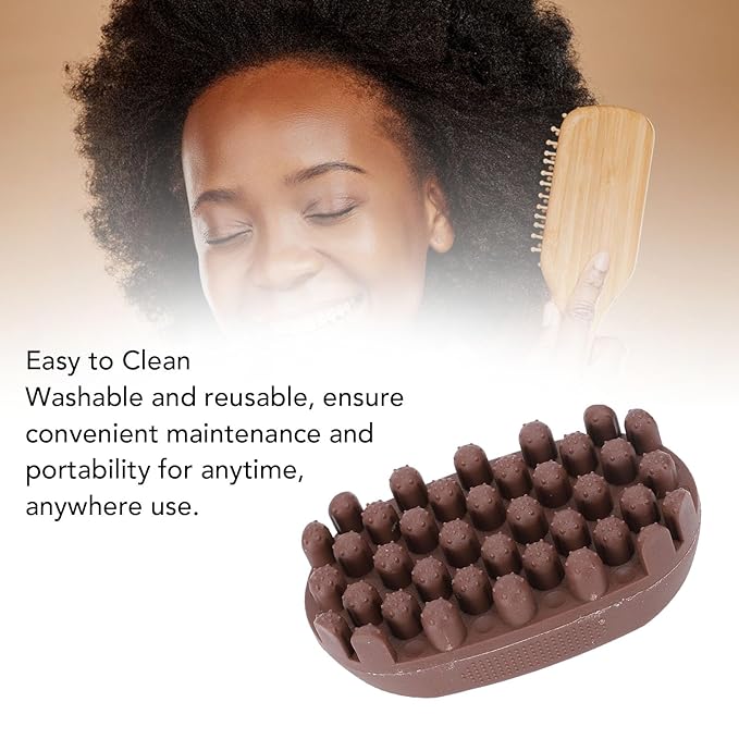Curling Twisted Hair Brush Styling Brush, Afro Braid Dreadlocks Comb for Men and Women, Styling Brushs for Curly Hair (Brown)
