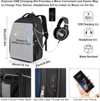 Travel Laptop Backpack, 18.4 inch Extra Large Backpack - Image 7