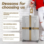 Weewooday 8 Pcs Luggage Straps Suitcase Tags Set - Image 4