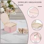 Jewelry Box Organizer for Women, Small Travel Jewelry Case, Mini Travel Jewelry - Image 4
