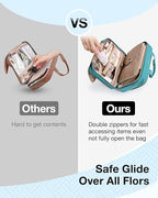 BAGSMART Toiletry Bag Hanging Travel Makeup Organizer - Image 5