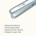 INFINITI PRO CONAIR SmoothWrap Dual Ion 1 Inch Flat Iron Hair Straightener, 1-Inch Flat Iron Produces More Volume and Less Frizz, 5 Heat Settings, For All Hair Types and Textures, Blue
