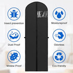 70" Long Garment Bags for Travel Dress, 2 Pack Dress Bags for Gowns, Garment - Image 5