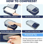 BAGAIL 6 Set/4 Set Lightweight Compression Packing Cubes - Image 5