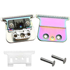 Colourful FX707 Replacement Trimmer Metal + Ceramic Blades Compatible with BaByL FX787 & FX726 Trimmer FX707Z Replacement Blades for BaByL PRO Barberology Trimmer Blade