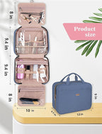Blue Toiletry Bag, Makeup Organizer, Travel Bag - Image 2