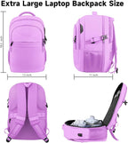 Lapsouno Large Laptop Backpack, Travel Laptop Backpack, 17.3 Inch Carry on - Image 6