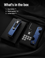 Key Organizer Key Holder Compact Key Case Minimalist Metal Key Chain Key Holder - Image 7