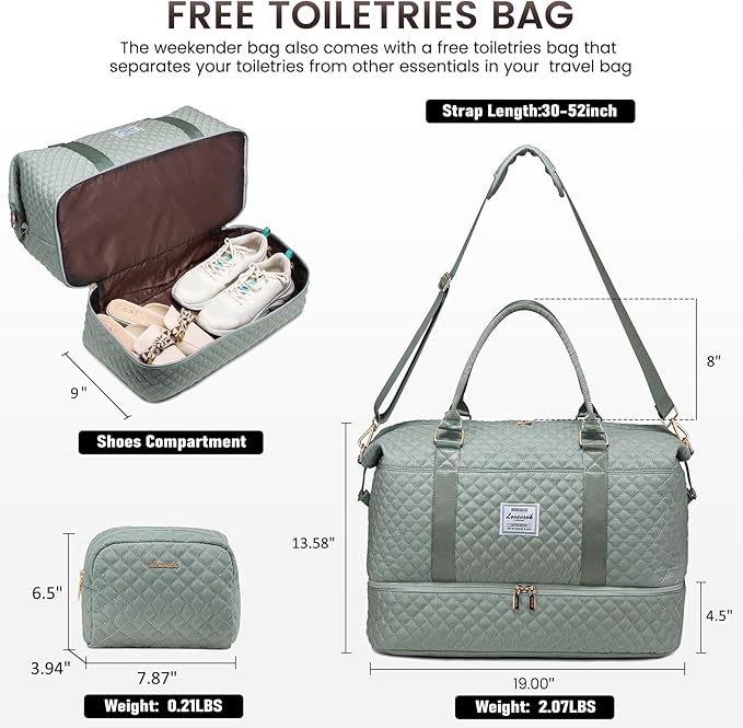 LOVEVOOK Travel Duffle Bag, Weekender Bags - Image 2