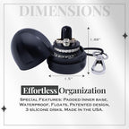 Ring Holder Keychain, Jewelry Organizer and Storage, Portable Waterproof Ring - Image 7
