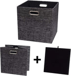 Posprica Fabric Storage Cubes, 13×13×13 cube storage bins, Foldable Drawers - Image 3