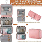 Elviros Hanging Travel Toiletry Bag - Image 5