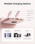 Mini Portable Charger with Built-in Cables 22.5W Fast Charging Power Bank USB-C - Image 5