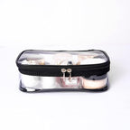 Portable Zippered Transparent Vinyl Travel Cosmetic Bag Clear PVC Makeup Kits - Image 5