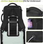 Travel Backpack for Women Men, Travel Laptop Backpack w/USB Charging Port - Image 3