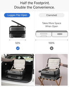 Carry On Luggage Top Opening, FLT Expandable Polycarbonate Hard Shell Suitcase - Image 3