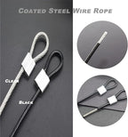 10 pcs 20 inch 3mm Thickness Stainless Steel Wire Cable - Image 4