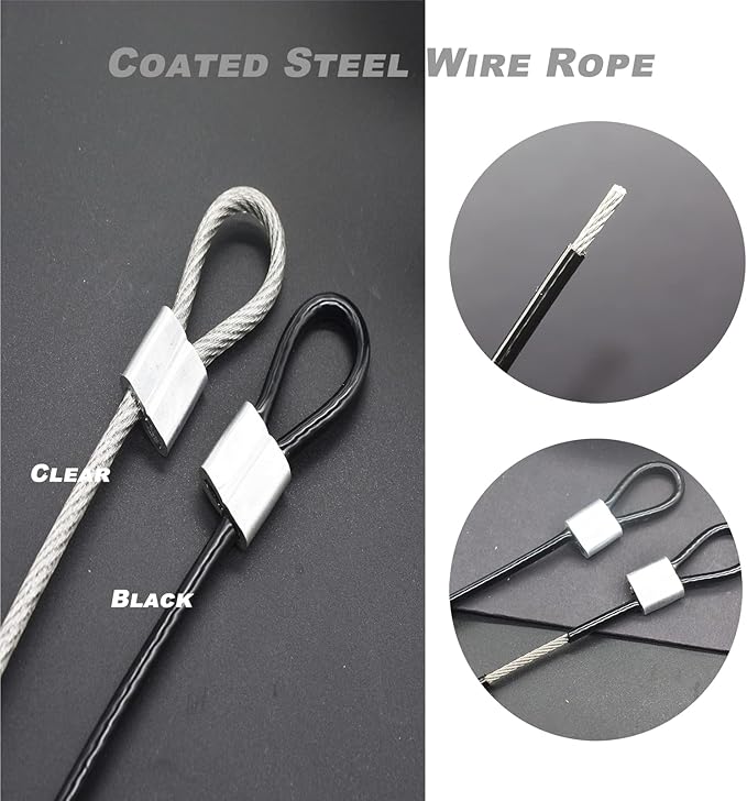 6 pcs 39 inch 3mm Thickness Stainless Steel Wire Cable - Image 4