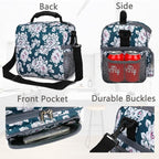 FlowFly Double Layer Cooler Insulated Lunch Bag Adult Lunch Box Large Tote Bag - Image 5