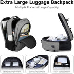 Lapsouno Extra Large Laptop Backpack, 17 Inch Carry on Travel Backpack - Image 3