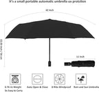 BAODINI Small UV Protection Travel Umbrella Compact - Image 6