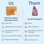 Freelivity Laundry Detergent Sheets, 200 Sheets Lemon Orange - Image 6