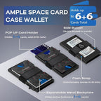Mens Business Card Holder, Slim Card Wallet - Image 2