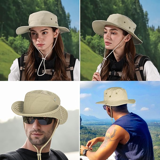 Sun Hats for Men Women Boonie Hat Foldable Fishing Hat UPF 50+ Bucket Hat for - Image 6